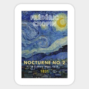 Chopin - Nocturne No. 2 Sticker